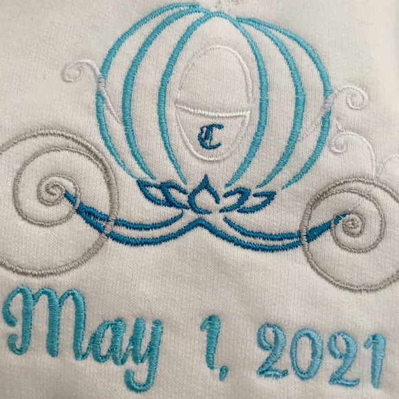 Disney Embroidered Wedding Date Pull Over - Picture 2 of 2